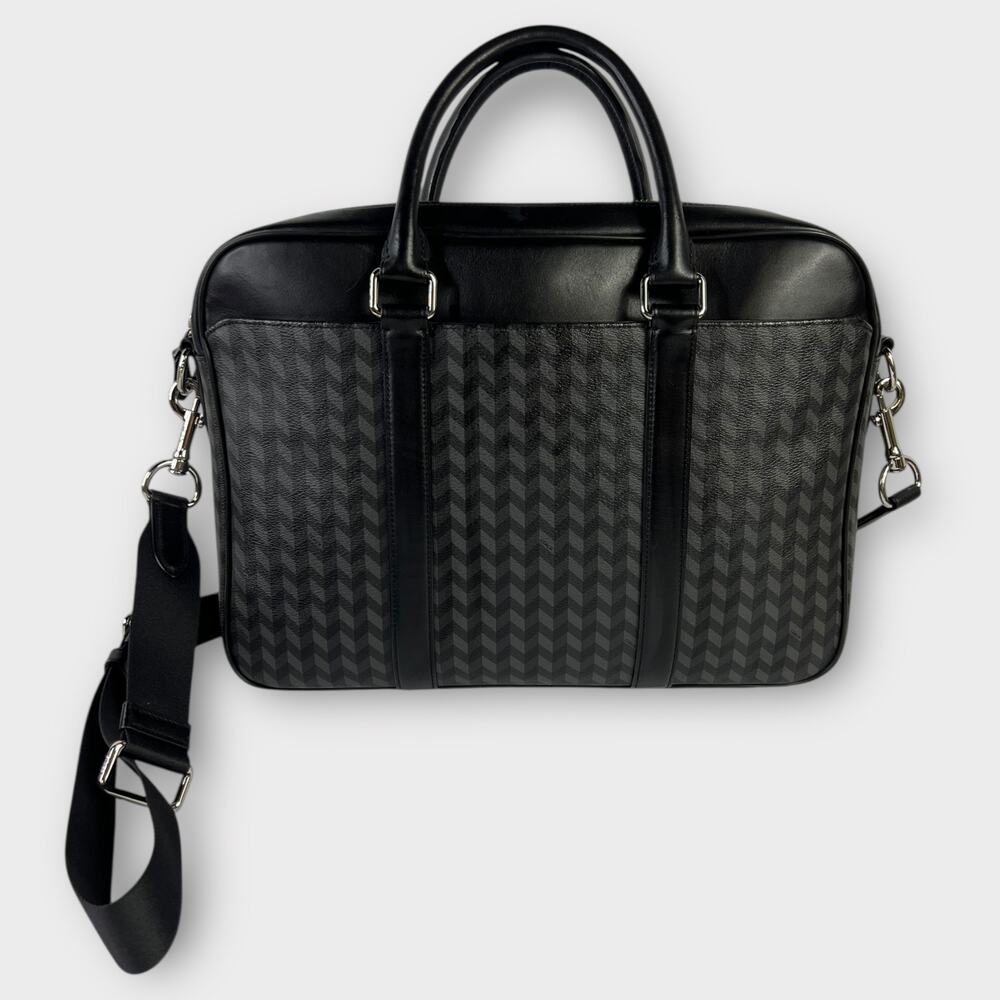 Coach Perry Slim Briefcase in Herringbone Canvas - Picture 2 of 14